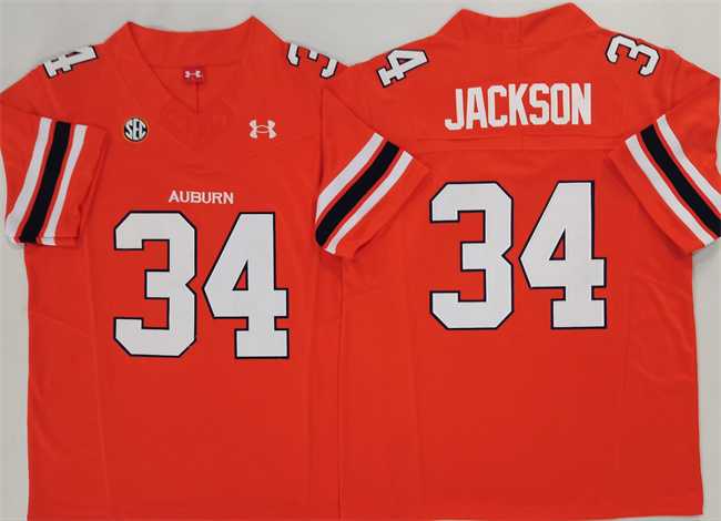 Men%27s Auburn Tigers #34 Bo Jackson Orange 2024 F.U.S.E. Limited Stitched Jersey